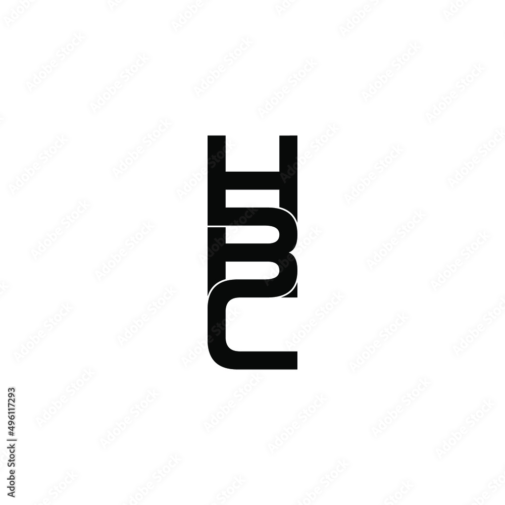 hbc letter original monogram logo design hbc letter original monogram logo design