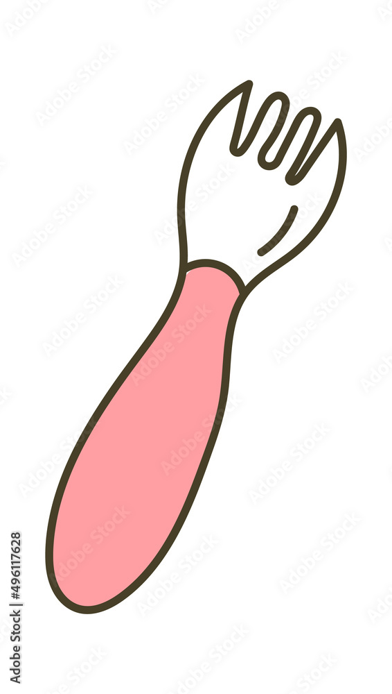 Baby Fork Icon. Vector illustration Baby Fork Icon. Vector illustration
