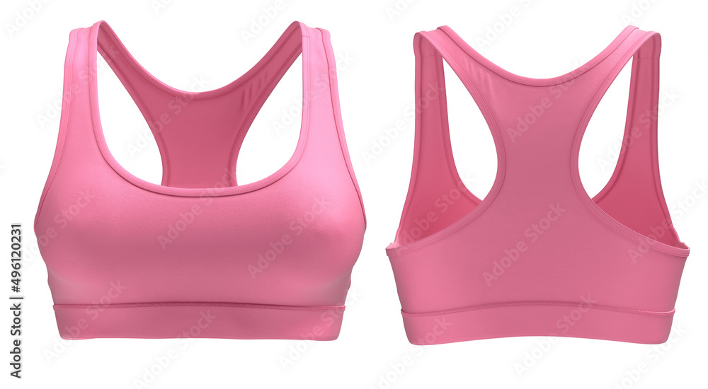 150 Sweaty Woman Pink Sport Bra Images, Stock Photos, 3D objects