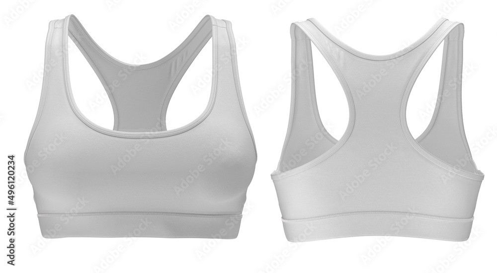 Women's Sports Bra Mockup - Front View - Free Download Images High
