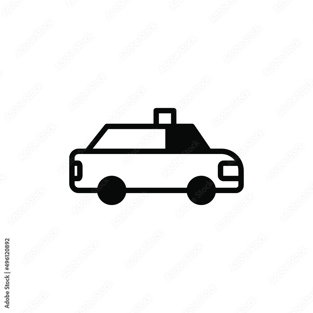 Cab, Taxi, Travel, Transportation Solid Line Icon Vector Illustration Logo Template. Suitable For Many Purposes. Cab, Taxi, Travel, Transportation Solid Line Icon Vector Illustration Logo Template. Suitable For Many Purposes.