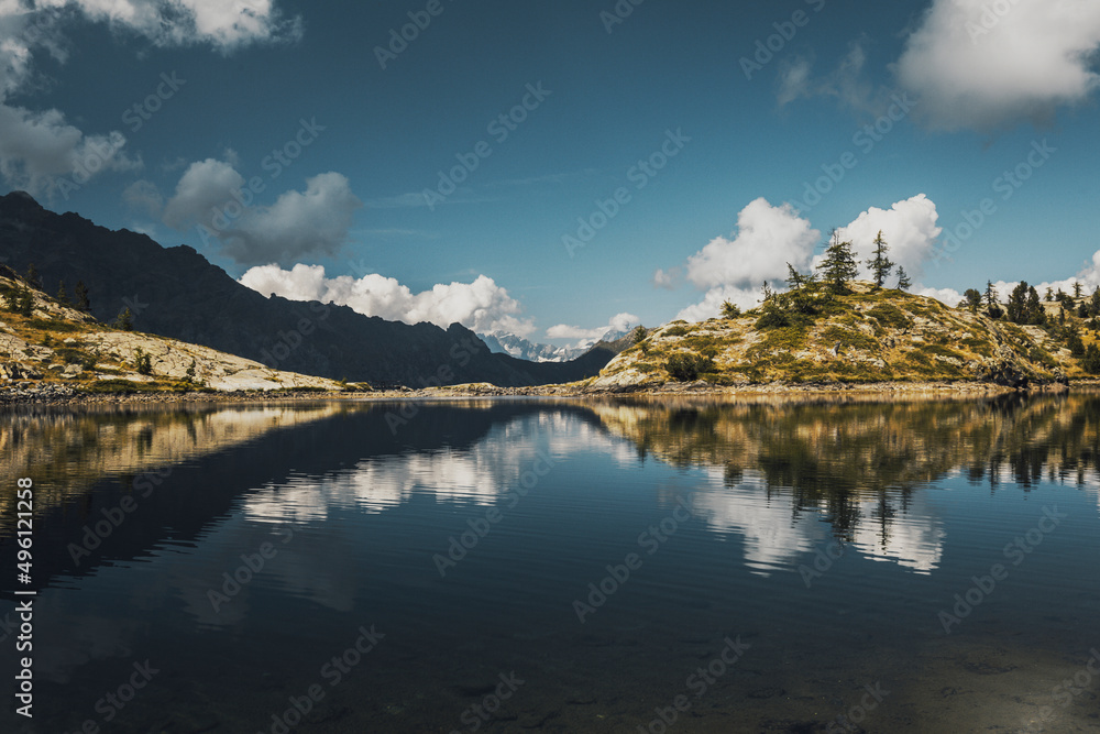 reflection in the mountain lake