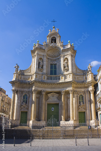 Basilica Collegiata in Catania  Italy  Sicily