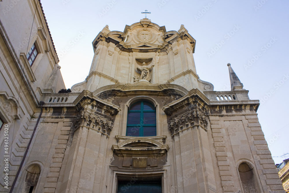 Church of St. Camillus Crociferi in Catania, Sicily, Italy