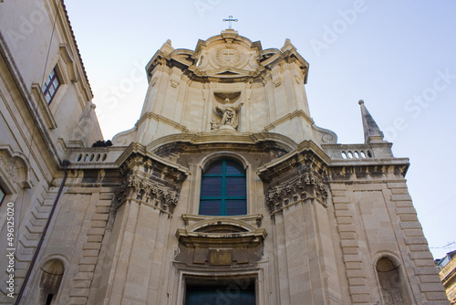 Church of St. Camillus Crociferi in Catania, Sicily, Italy photo