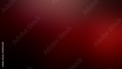Blurred dark red color background. Gradient, smooth gradation bright design. Template concept photo