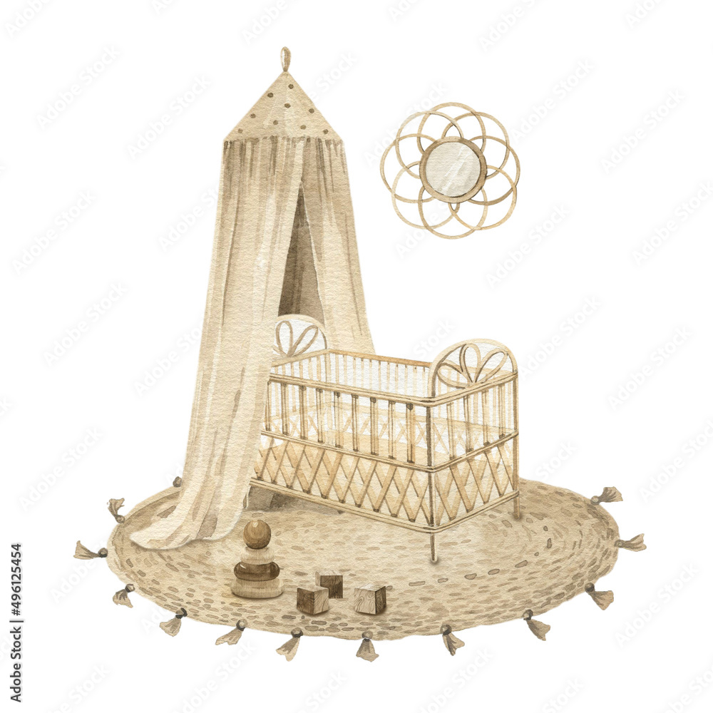 Boho baby cot hotsell