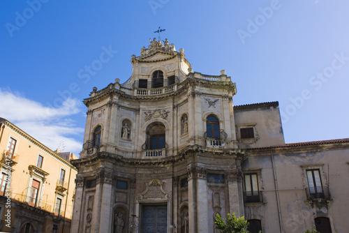 Church of Sant Placido in Catania, Italy, Sicily