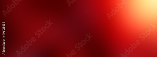 Blurred red color banner background. Gradient, smooth gradation bright design. Template concept photo