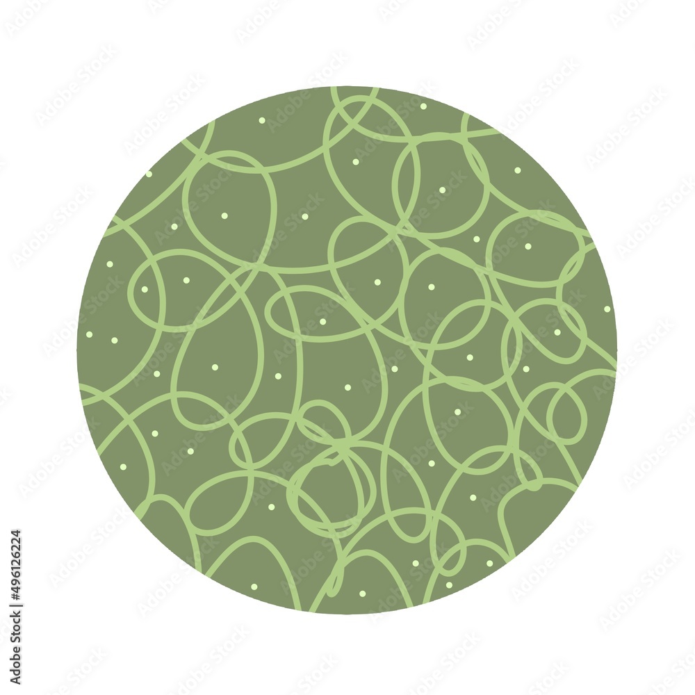 Cute doodle green circle set. Icon collection on White background. Cute doodle green circle set. Icon collection on White background.