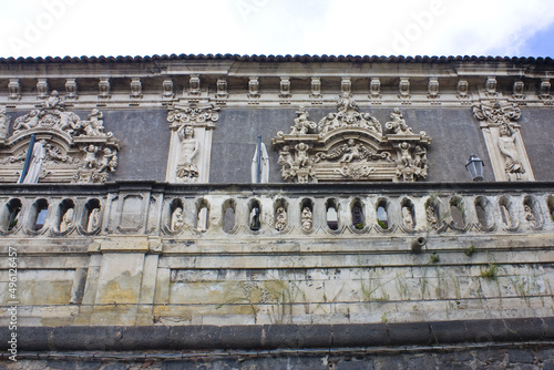 Fragment of Palazzo Biscari in Catania, Italy, Sicily