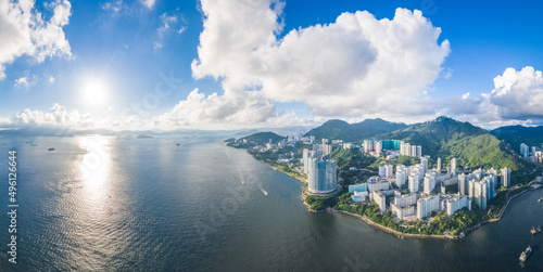 Aerial view of South side of Hong Kong Island, Daytime photo