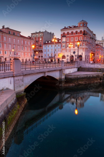 Trieste, Italy. Cityscape image of downtown Trieste, Italy at sunrise.