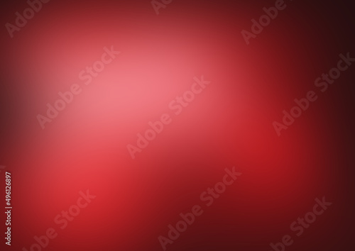 Blurred red color background. Gradient, smooth gradation bright design. Template concept photo
