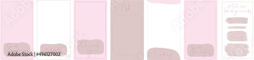 Nude Spring Social Media story background layout
