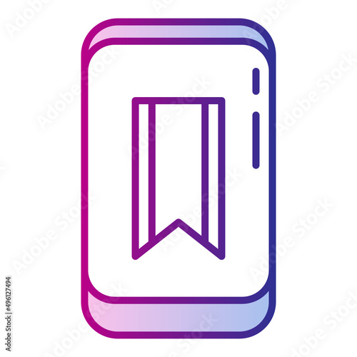 smartphone and bookmark
