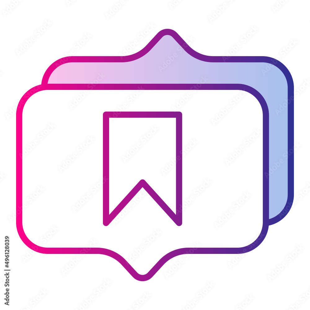 bookmark and chat balloon icon bookmark and chat balloon icon