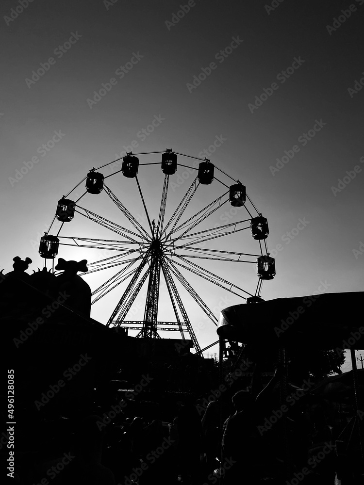 Ferris wheel in the night Ferris wheel in the night