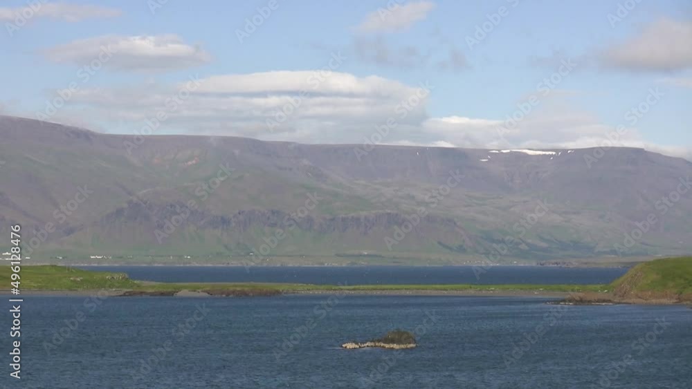 Iceland - Blue Sea and Green Mountains Iceland - Blue Sea and Green Mountains