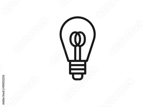 The light bulb is full of ideas And creative thinking, analytical thinking for processing. Light bulb icon vector. ideas symbol illustration.