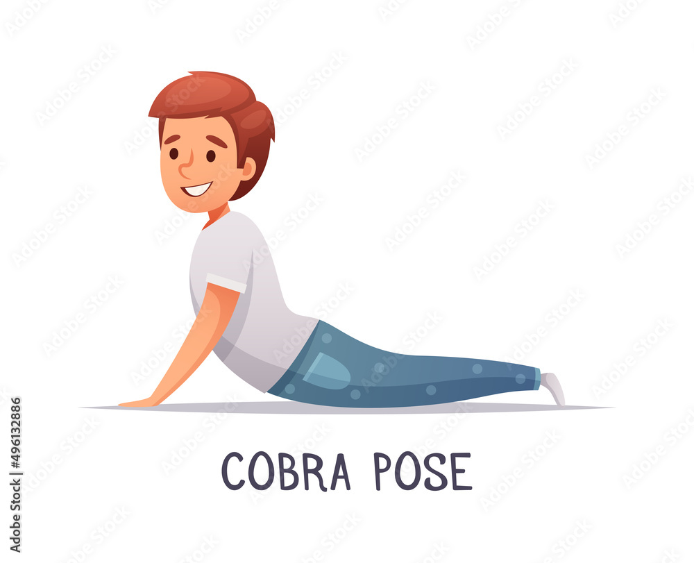Yoga Cobra Pose Composition