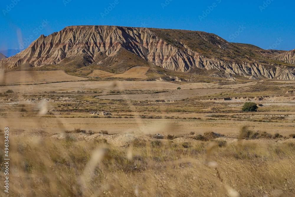 Spain, Navarre, Arguedas, Bardenas Reales desert, natural park classified as Biosphere Reserve by UNESCO Spain, Navarre, Arguedas, Bardenas Reales desert, natural park classified as Biosphere Reserve by UNESCO