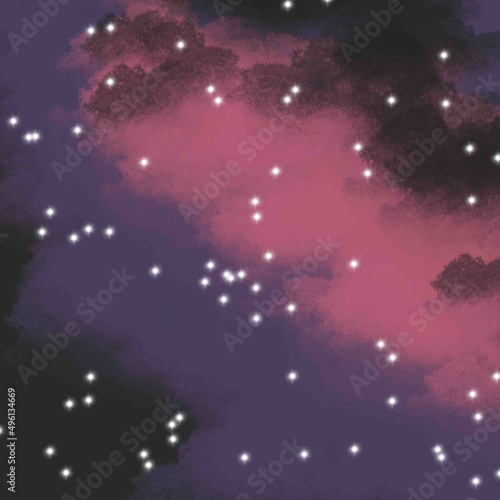 cosmos, universe, galaxy, galaxy nebula, stars, glowing stars, glitter star dust, eyes, all-seeing eye, universe view, mysticism, harmony, fashion colors 2022-2023, inside view, meditation, shaman, di