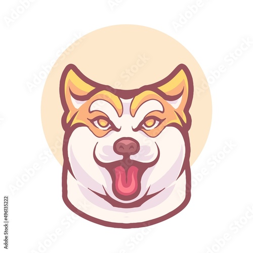 Doggy punk gangster illustration artwork