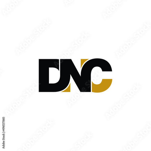 DNC letter monogram logo design vector photo