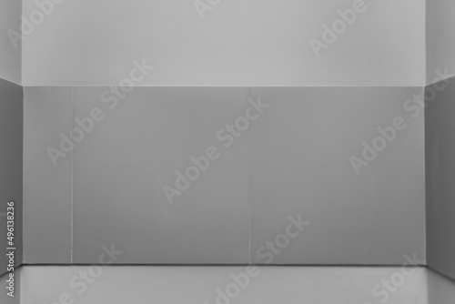 Sample of the empty gray wall of the interior abstract modern design blank of the bathroom or toilet room