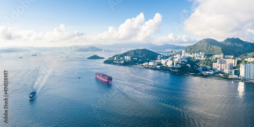 Photography Aerial view of South side of Hong Kong Island, Daytime