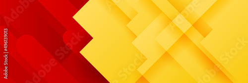 Modern abstract red orange yellow banner background design. Vector abstract graphic design banner pattern background template illustration.
