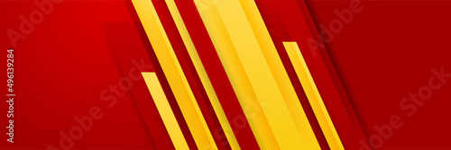 Modern abstract red orange yellow banner background design. Vector abstract graphic design banner pattern background template illustration.