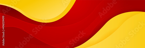 Modern abstract red orange yellow banner background design. Vector abstract graphic design banner pattern background template illustration.