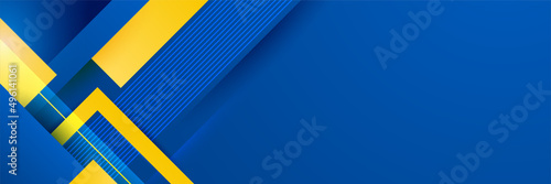 Blue and yellow orange background with stripes. Vector abstract background texture design, bright poster. Abstract background modern hipster futuristic graphic. Multi-layer effect with texture.