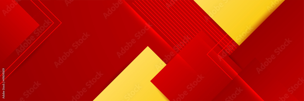 Red orange yellow abstract gradient geometric shapes banner background, shine and smooth with futuristic and modern template. Vector abstract graphic design banner pattern background illustration. Red orange yellow abstract gradient geometric shapes banner background, shine and smooth with futuristic and modern template. Vector abstract graphic design banner pattern background illustration.