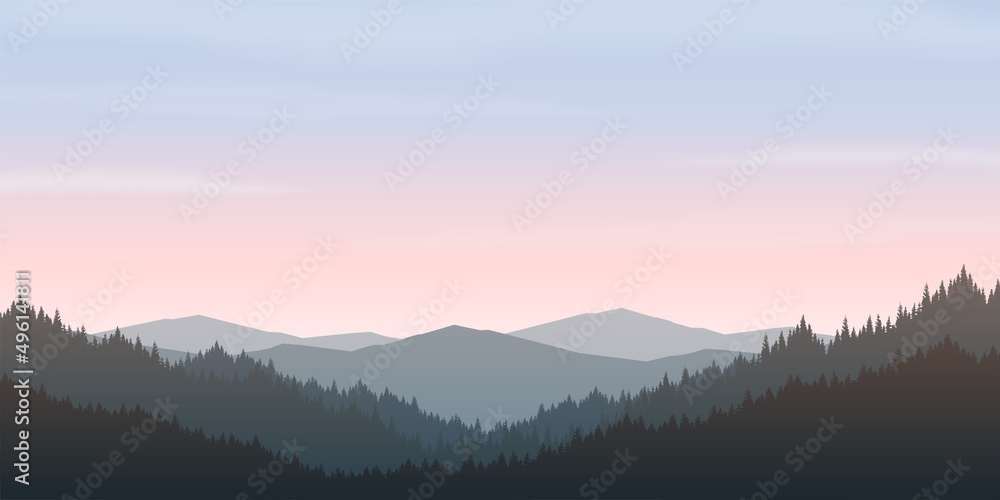 mountain landscape background in the morning and evening mountain landscape background in the morning and evening