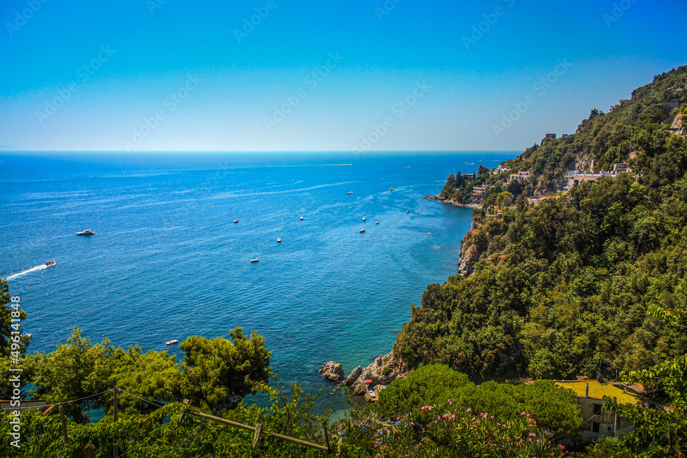View of the sea, Amalfi Coast, Italy.