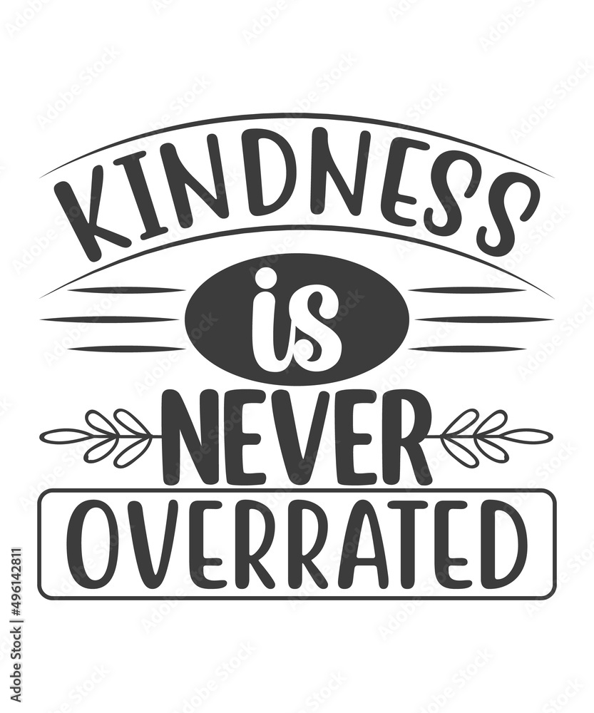 Kindness is never overrated - postcard. Hand drawn brush style modern calligraphy. Vector illustration of handwritten lettering. typography design. Design for a pub menu, beerhouse, brewery poster,