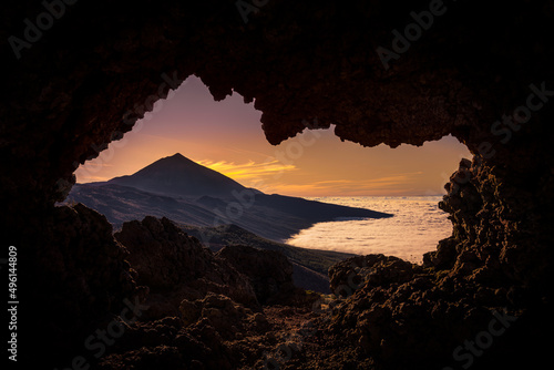 sunset in the mountains
