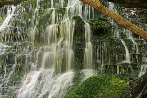 Machine cascades and the stem - Short Springs Natural Area, Tennessee photo