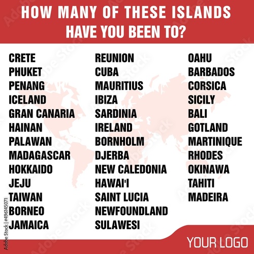 Travel quiz for social media