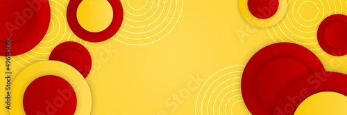 Modern red yellow orange geometric background. Dynamic lines and shapes composition. Abstract background modern hipster futuristic graphic. Vector abstract texture design, bright poster, banner