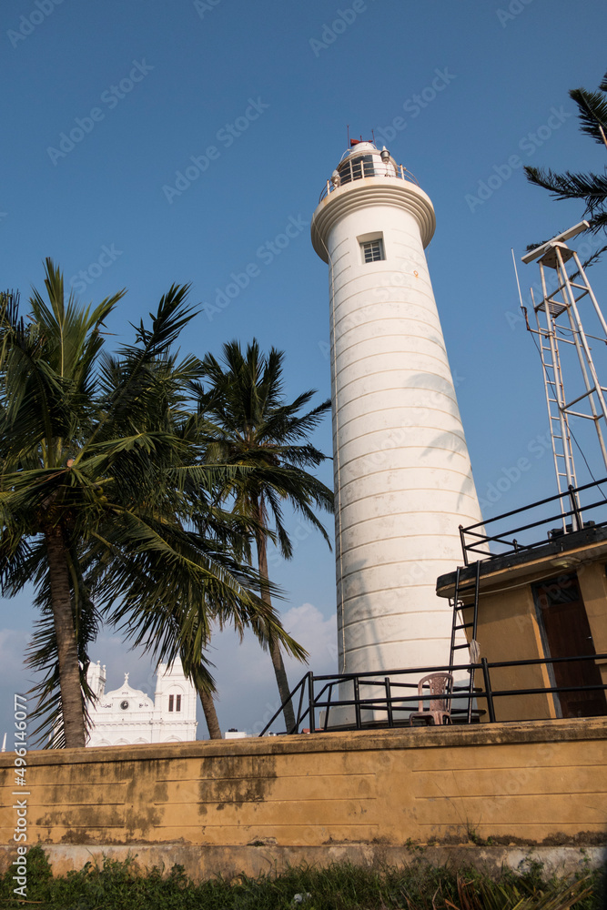 Galle, Sri Lanka The lighthouse in Galle Dutch Fort.