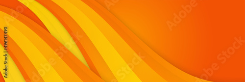 Orange yellow abstract background geometry shine and layer element vector for presentation design. Suit for business, corporate, institution, party, festive, seminar, and talks.