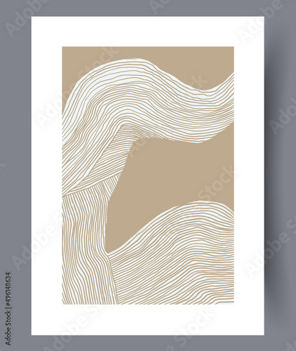 Scandinavian abstract vector print set. © aprint22com