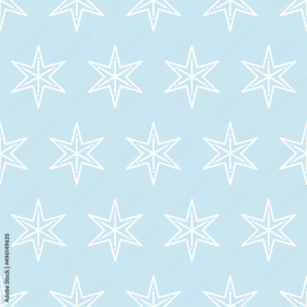 Simple snowflakes vector flat icons. Winter seamless pattern illustration. Freeze water ice Simple snowflakes vector flat icons. Winter seamless pattern illustration. Freeze water ice