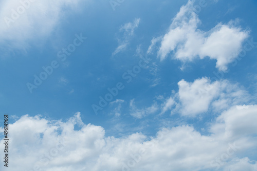 Blue sky with white clouds