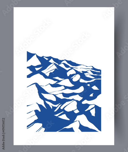 Scandinavian abstract vector print set.