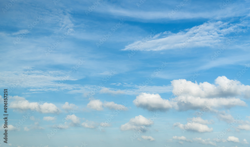 Blue sky with white clouds Blue sky with white clouds